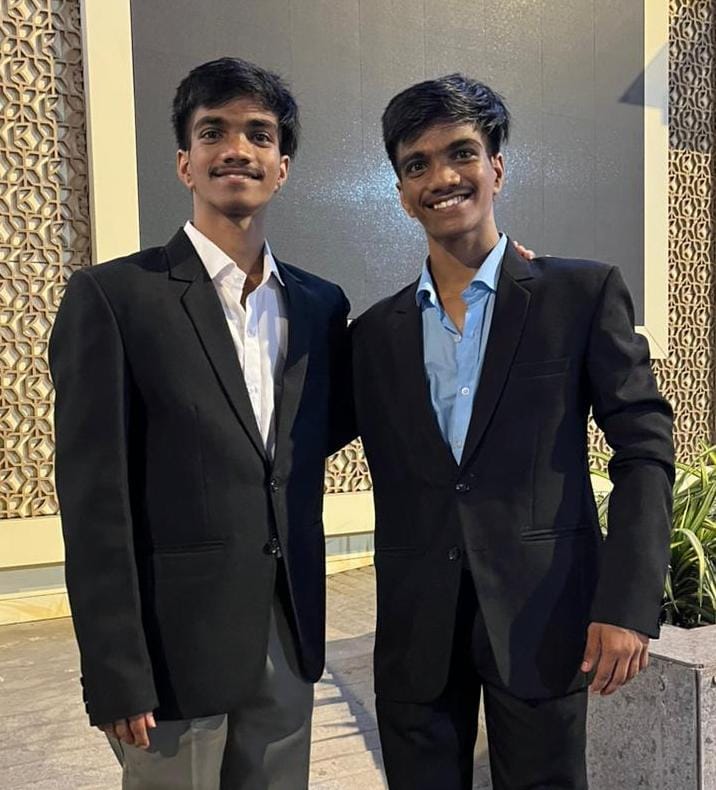 Satyam Prajapati and Shivam Prajapati, co-founders of Crudely